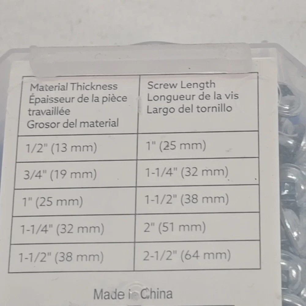 Kreg SML-C1-100 Zinc Pocket Screws, 1 Inch #8 Coarse Thread, Maxi-Loc‎ Head (100